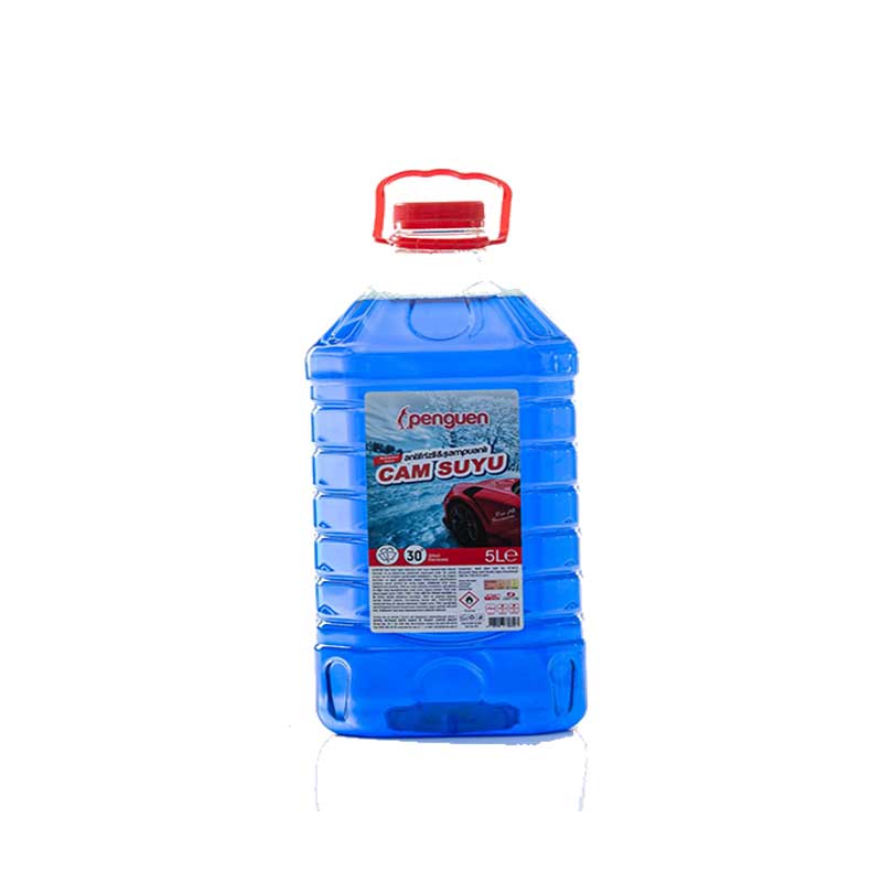 Penguen Cam Suyu Antifrizli 5 Litre – -30°C Kışlık Oto Cam Suyu