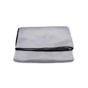 Gri Mikrofiber Cam Bezi – İz Bırakmaz, Tüy Yapmaz Profesyonel Temizlik Bezi