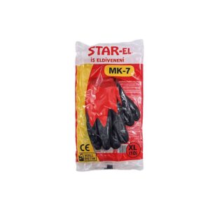 Star-El MK-7 İş Eldiveni XL (10) – Nitril Kaplama, Kaymaz, Yerli Üretim